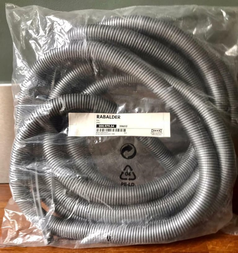 IKEA Silver/grey Rabalder cable tidy BNIP