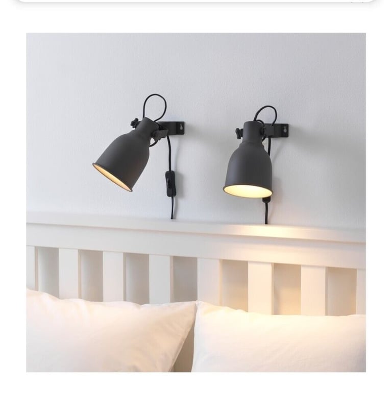 New HEKTAR Wall/clamp spotlight, light brown. 