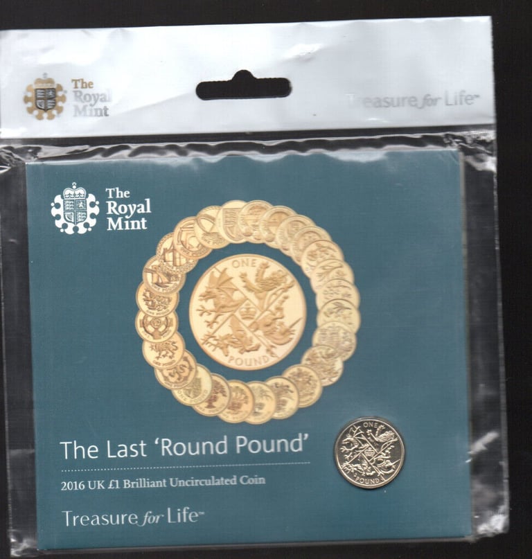 2 UK £1 COINS IN CASES  OLD £1 COIN,  THE NEW 12 SIDED £1 COIN IN CASES NEW.