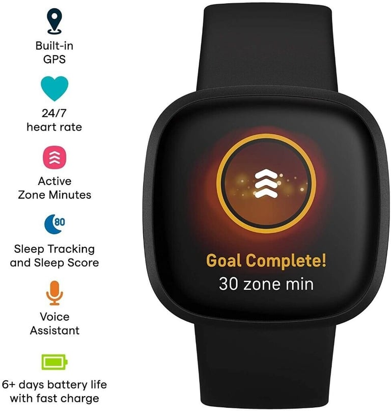 **** NEW Sealed Fitbit Versa 3 + GPS - Never opened - Only £175 *****
