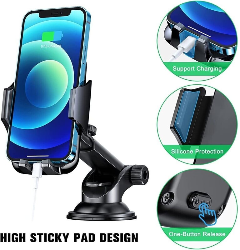 3 in 1 Car Phone Holder For Dashboard/Windscreen/Air Vent