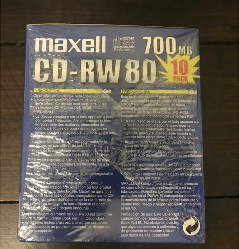 image for Maxwell Recordable CD-RW 80 700MB 10 pack NEW