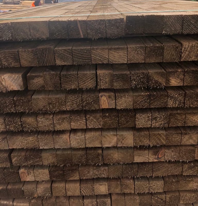 Wooden planks, 2x2, Wood, Timber, posts Treated, Various lengths 