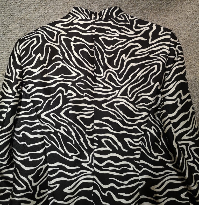 Talbots black and white short jacket