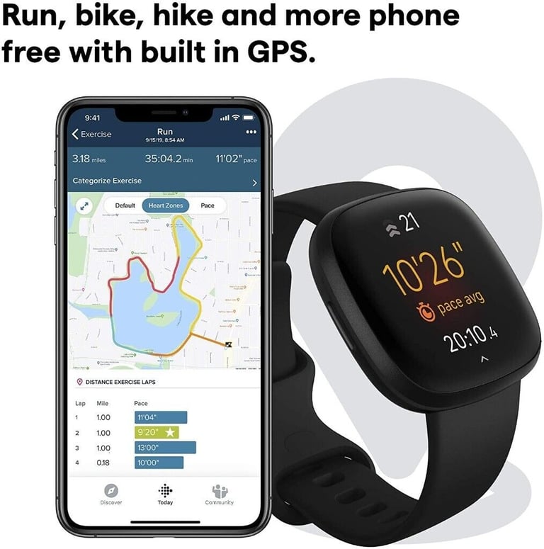 **** NEW Sealed Fitbit Versa 3 + GPS - Never opened - Only £175 *****