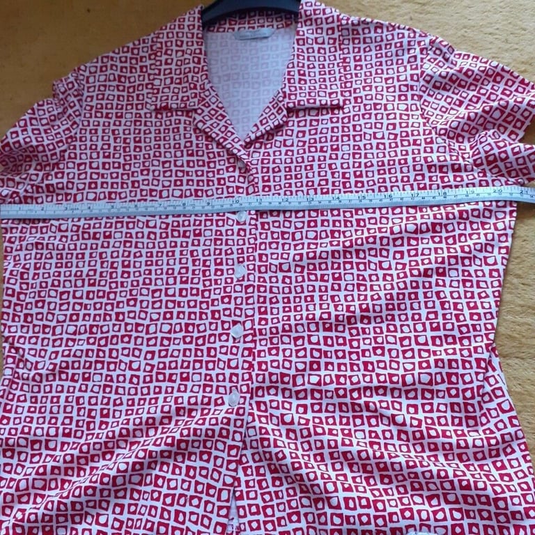 Size 14 Red Mix M&S Top
