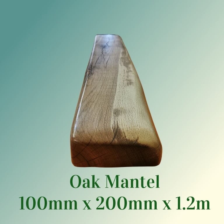 Beautiful Handmade Seasoned Oak Mantelpieces 100mm x 200mm x 1.2m