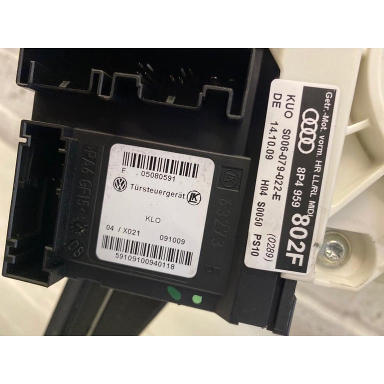 Audi A3 window Frame + Motor Mechanism, Back Right Driver Side, 