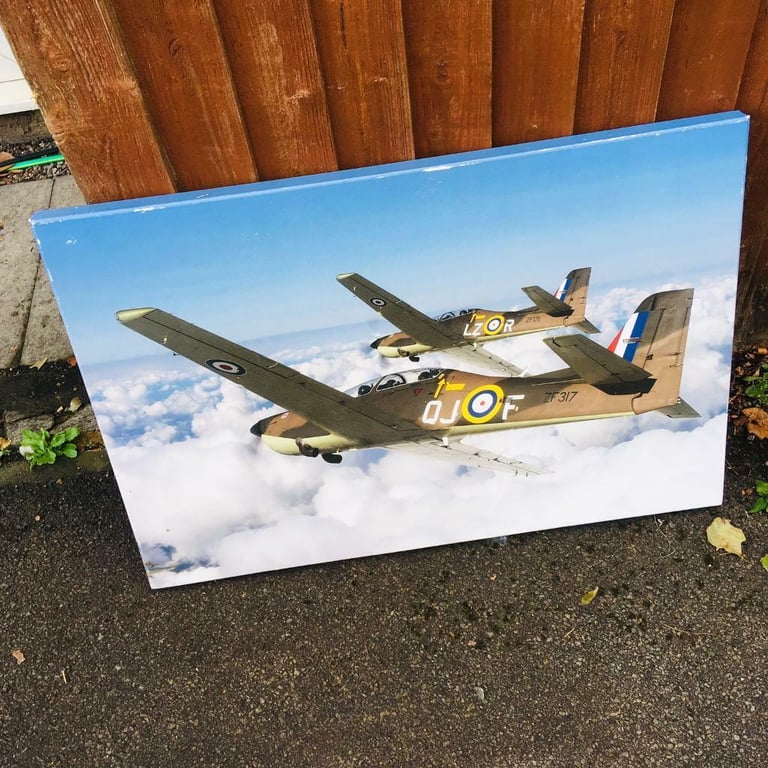 Large RAF airplane canvas 
