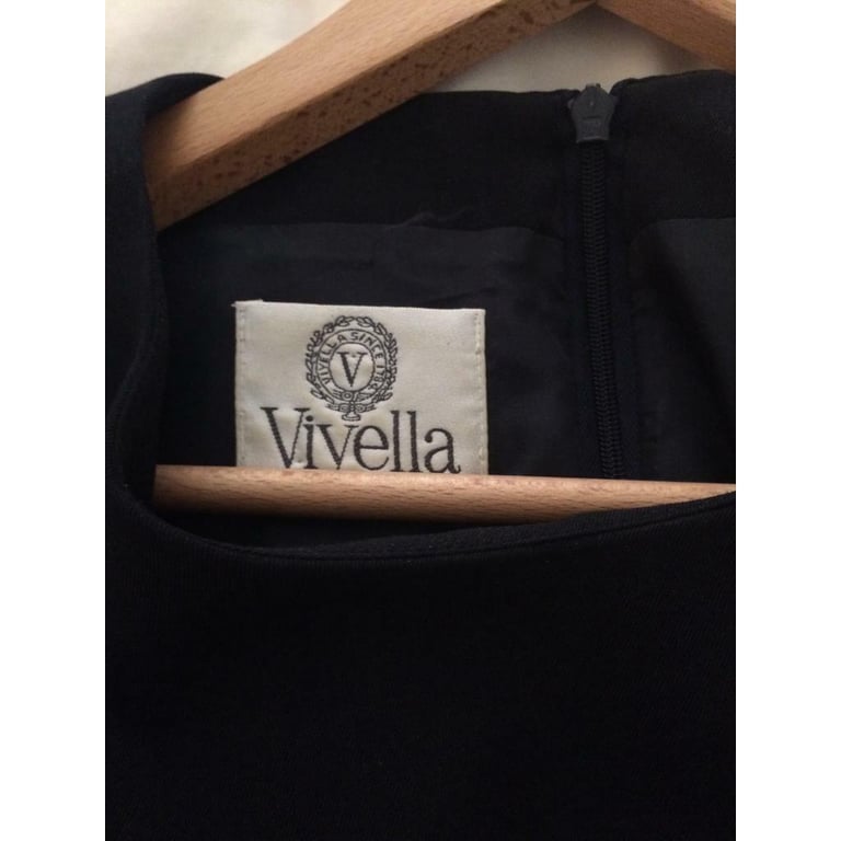 Viyella authentic fully lined size 14 navy blue dress 
