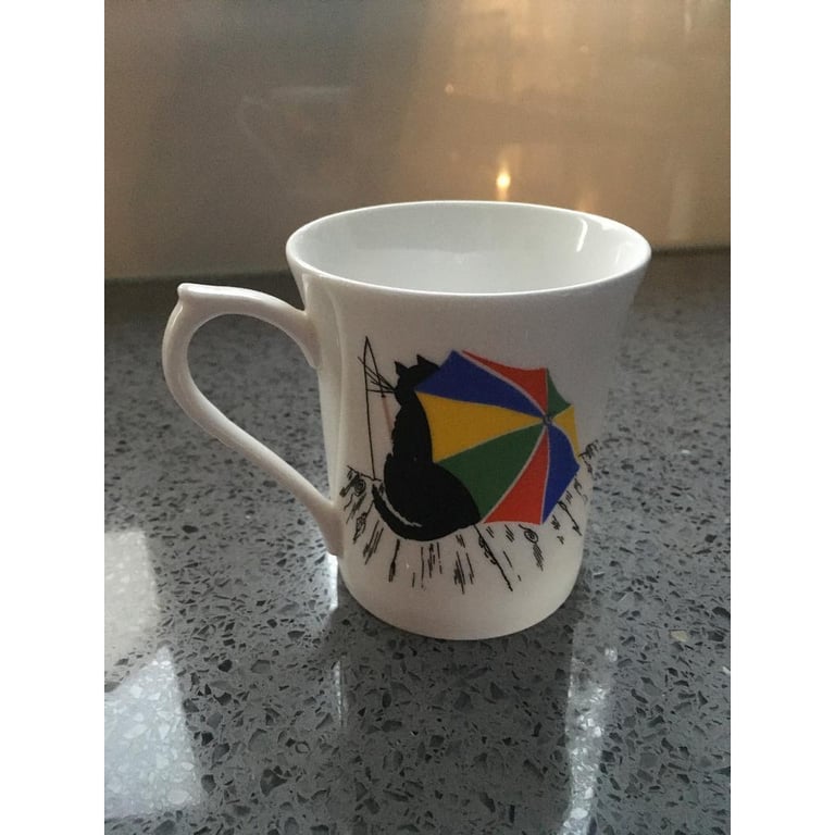 Bone China Mug with Cat