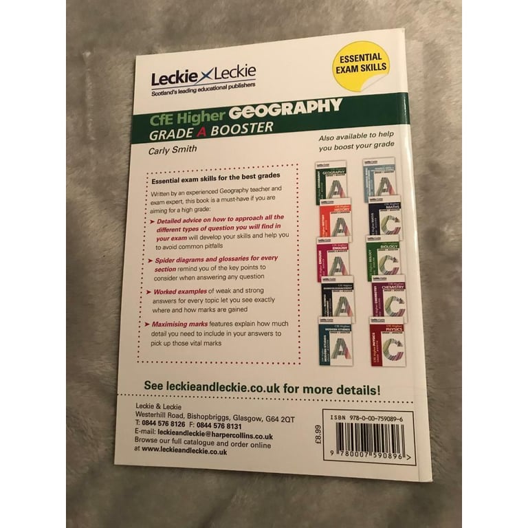 BRAND NEW: Leckie Leckie SQA higher geography study guides