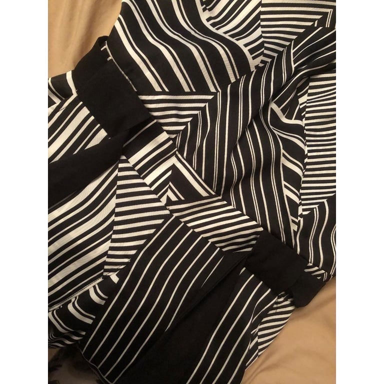 Black and white dress. 
