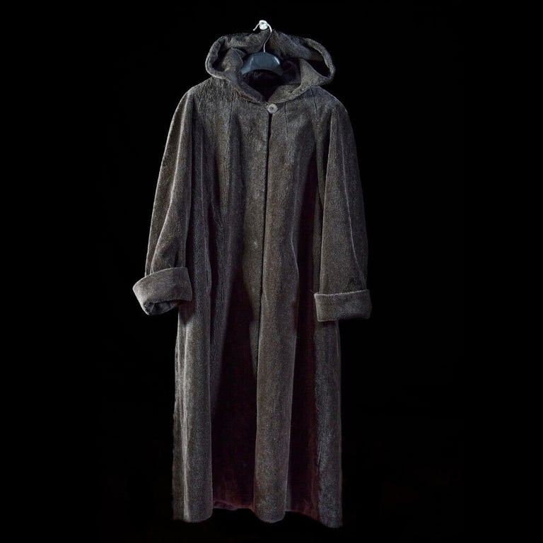 image for ALPACA & SILK LONG WINTER COAT BY HESSNATUR - STUNNING - SIZE 40 (UK14)
