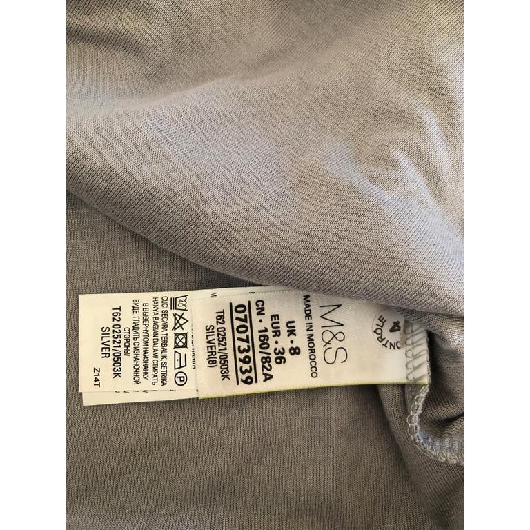M&S Per Una size 8 top, silver sequins new without tags 