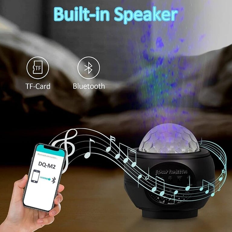 Galaxy  Night Light Projector for Bedroom with Music Speaker