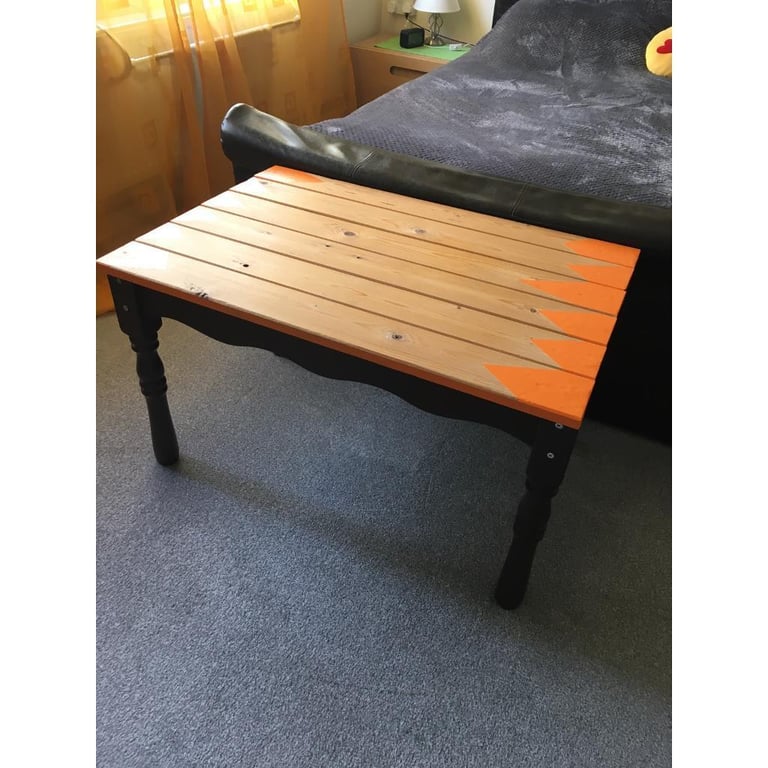 image for Real wood table. Size: L-83.5cm x W-58cm x H-50cm