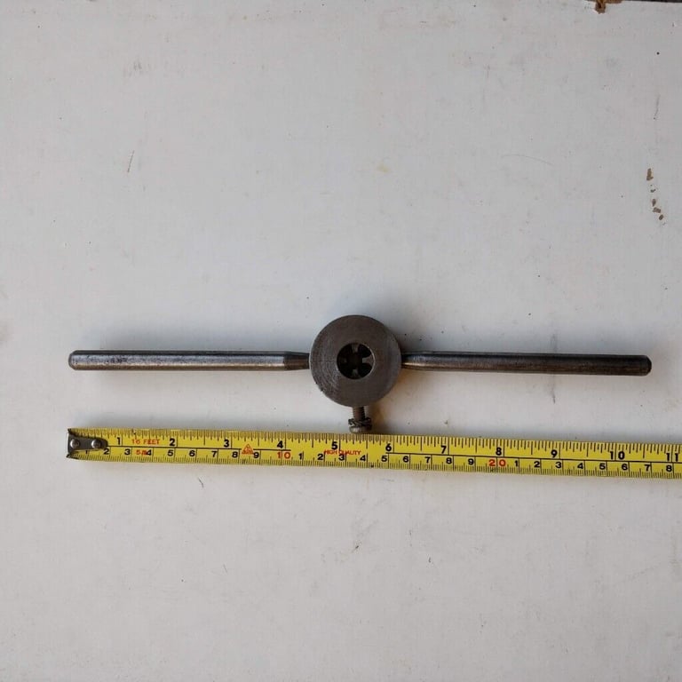 Vintage Die Stock Holder Wrench with 5/16 inch BSF 22 TPI GALTONA Die