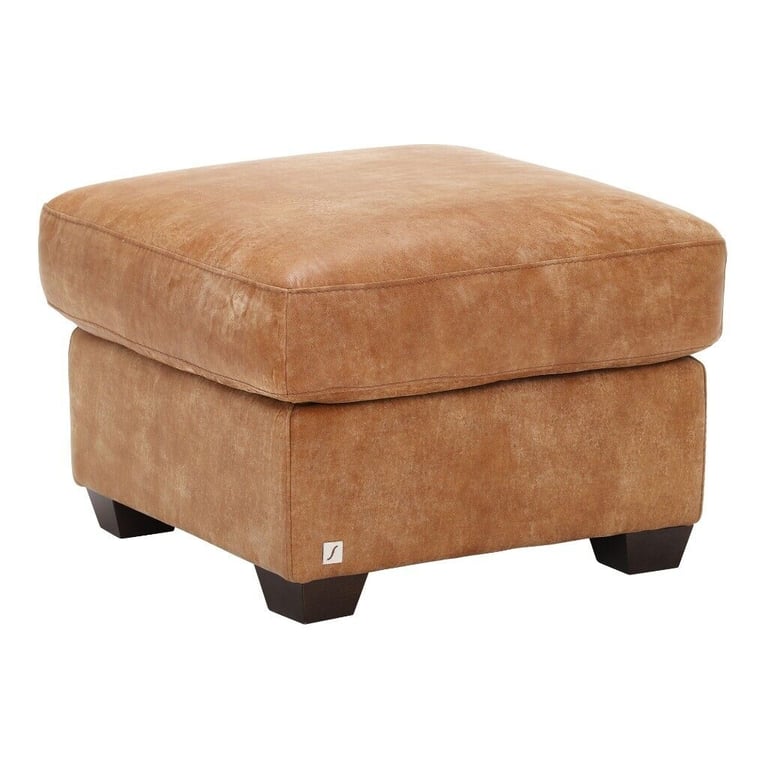 RANCH STYLE LEATHER FOOT STOOL