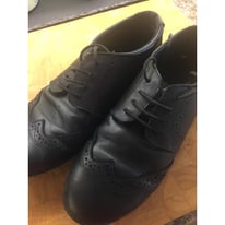 image for Next black lace up school shoes - Girls 5.5 - £5