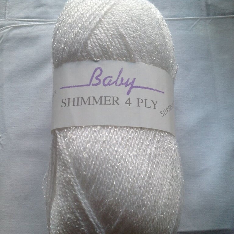 James C Brett BABY Shimmer Double Knitting Wool Yarn Various Colours 5x100g
