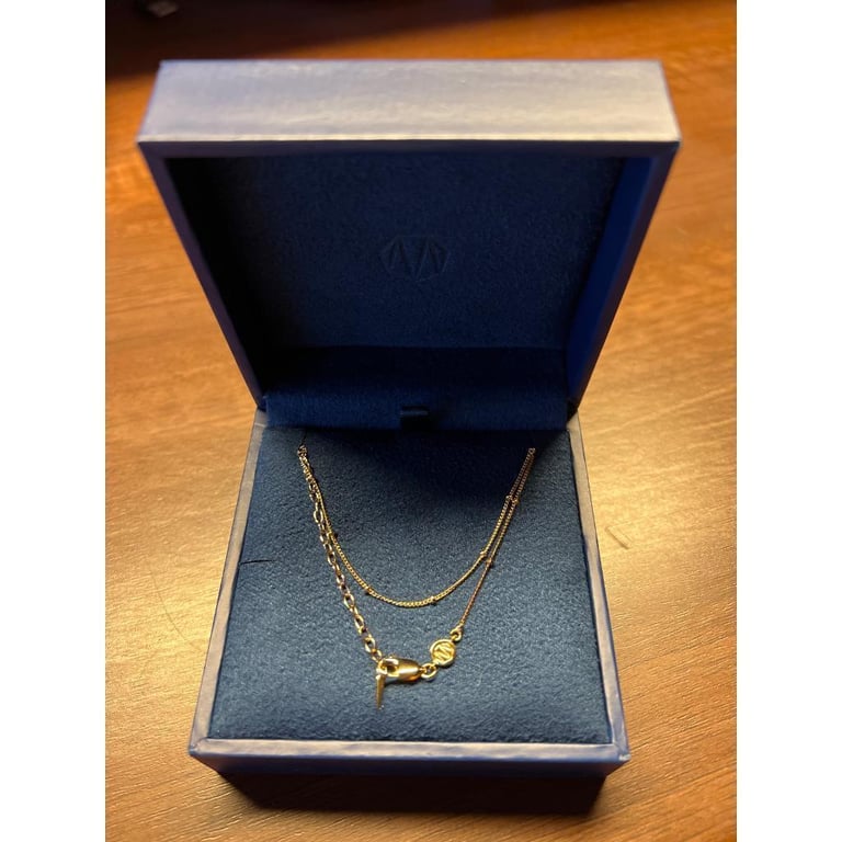 image for 18ct gold plated vermeil choker 380mm - BRAND NEW