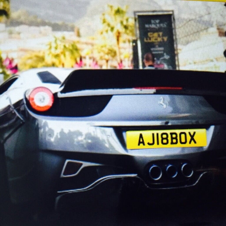 Number Plate For Sale AJ18BOX Anthony Joshua Boxer Fighter Heavyweight Fans Followers Team Aj