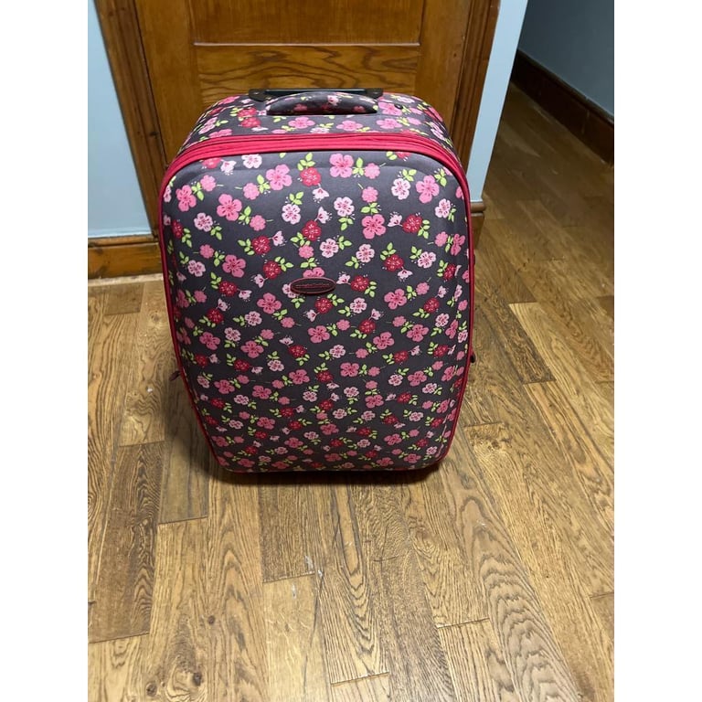 image for Flower suitcase size 27” x 19 “ 
