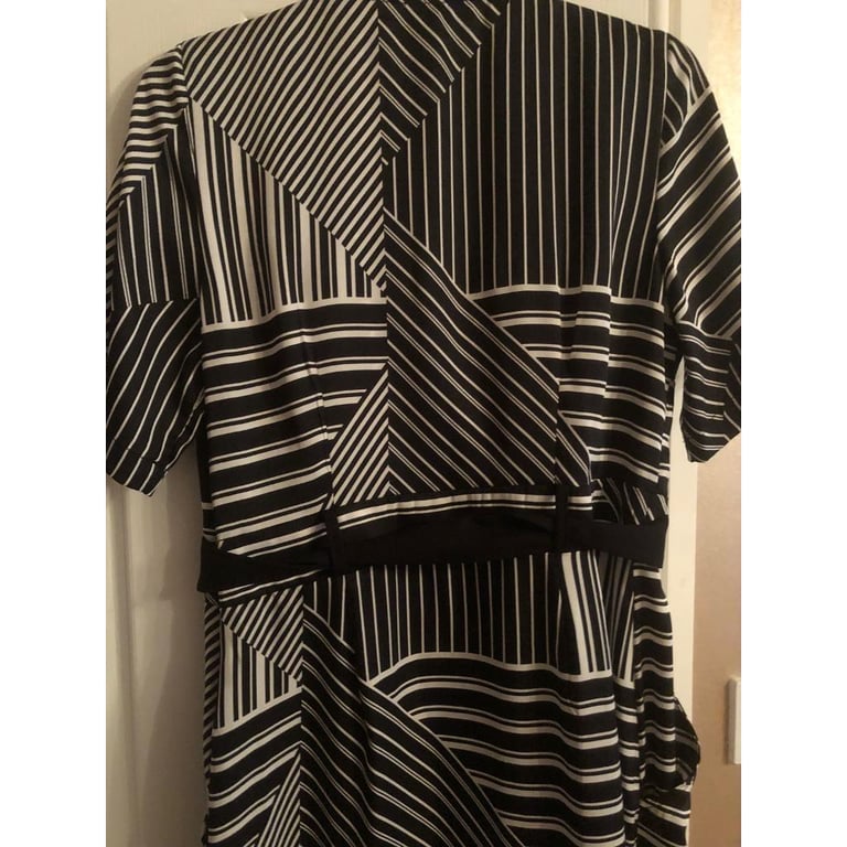Black and white dress. 