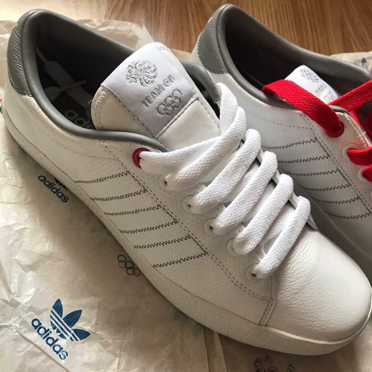 Adidas London 2012 Olympic Team Gb White Indoor Tennis Trainers Size 8 | in  Leicester, Leicestershire | Gumtree
