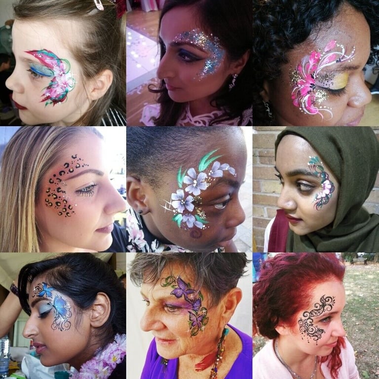 *London Face Painter* Tash Face Painting and glitter for Birthdays, We