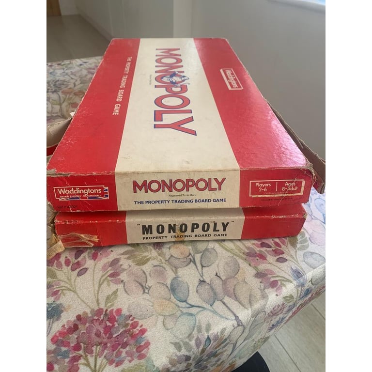 image for 2vintage Monopoly games for spares  