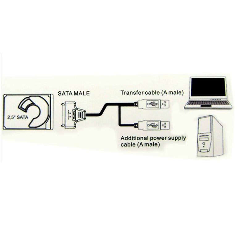 USB 3 high speed To SATA External HDD SSD Hard Disk Drive Adapter 2.5″ Converter Lead Cable