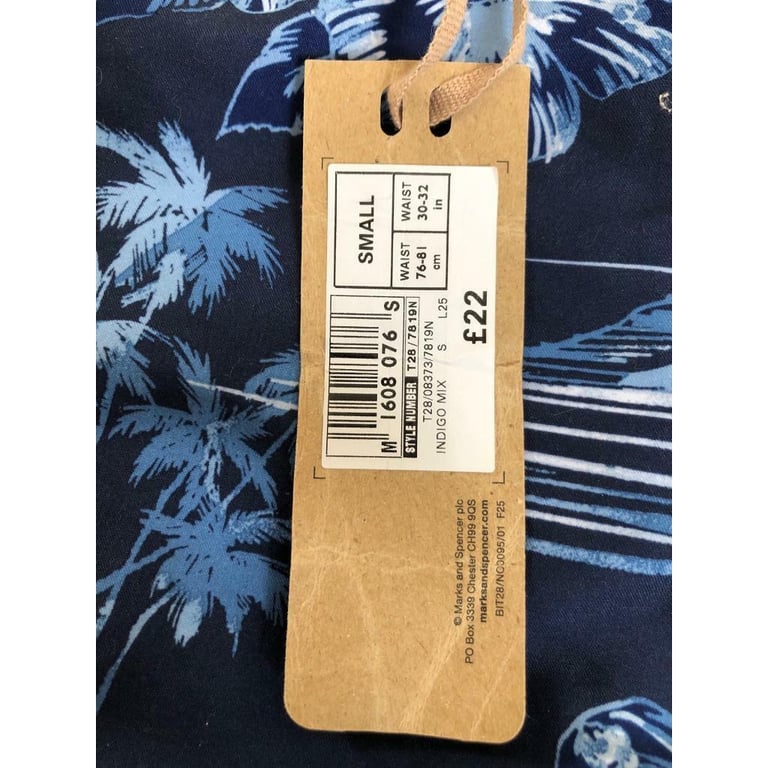 Men’s swim shorts new with tags size small M&S