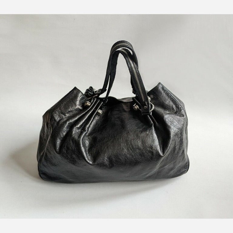 image for Genuine Versace Leather Black Bag Handbag