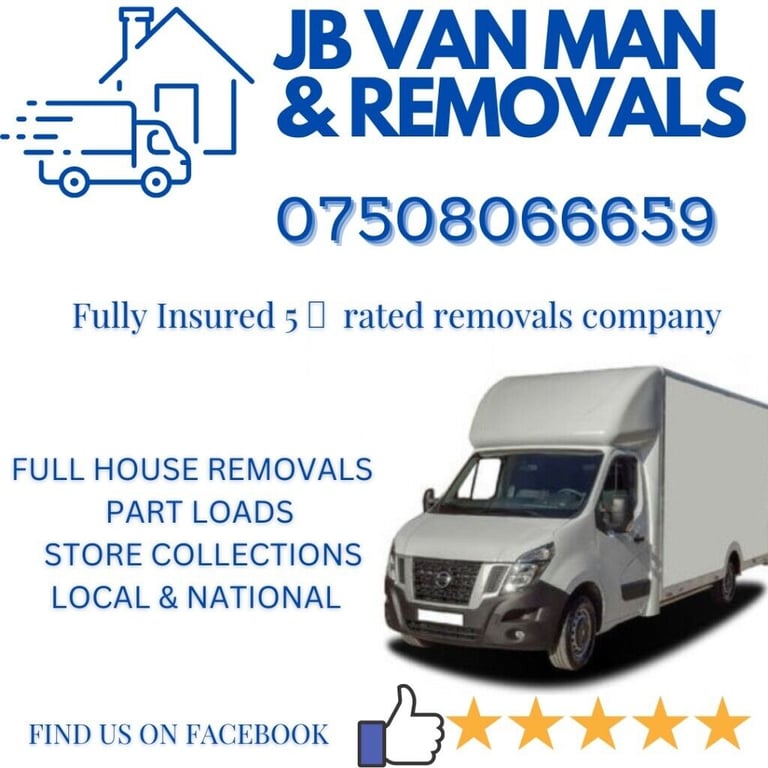 We are covid safe house removals & single item - large Luton Van two man team 