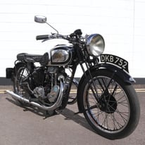 image for AJS Model 22 in Silver Streak Guise 250cc OHV Twin Port  - Nice Usable Condition