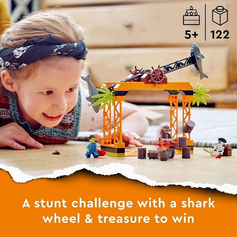LEGO 60342 City Stuntz The Shark Attack Stunt Challenge Adventure Series gift
