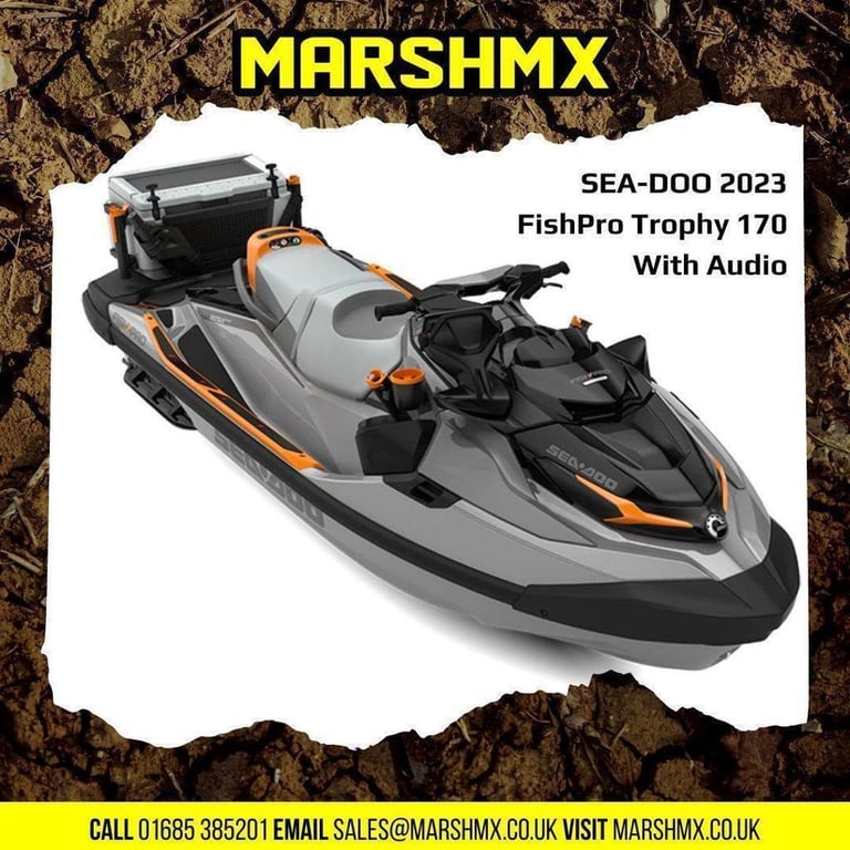 SEADOO GTX Fishpro Trophy 170 Audio- 2023 Model-Main Dealer-Nil Deposit Finance