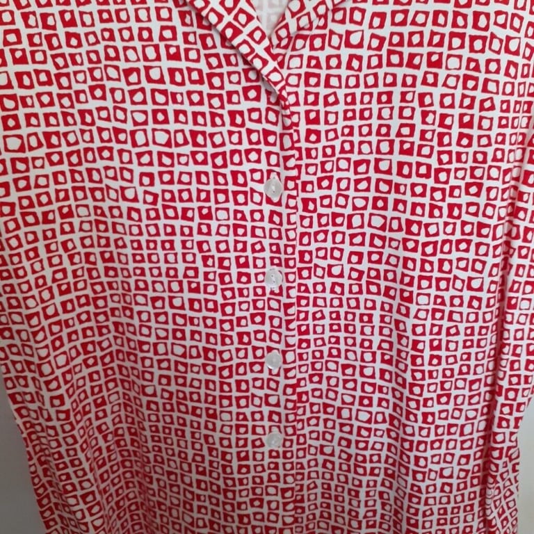 Size 14 Red Mix M&S Top