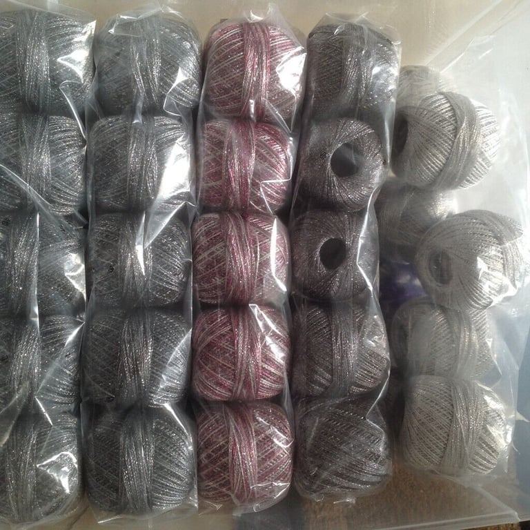 GRUNDL GOLDFINGERING CROCHET YARN 25g BALL GLITTER YARN 3PLY VARIOUS COLOURS