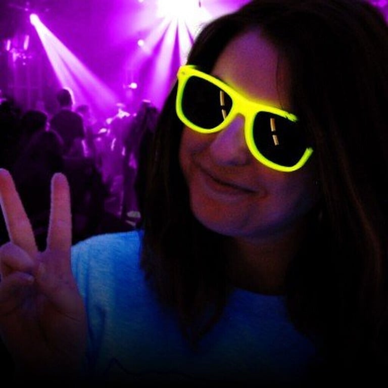 COOL MANIA LED NEON WAY FARER SUN GLASSES LIGHTING STAG PARTY 3 MODES STROBE.*