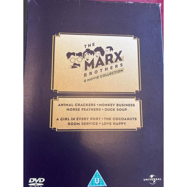 *MINT CONDITION*THE MARX BROTHERS COLLECTION 8 MOVIE COLLECTION 
