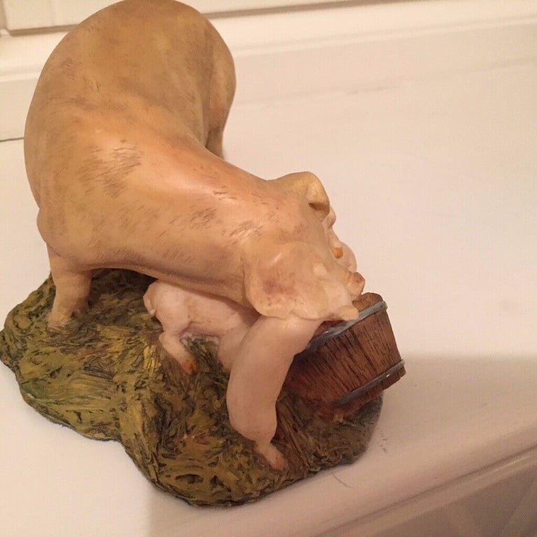 Aynsley pig family ornament