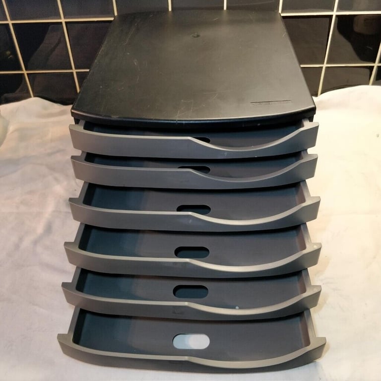 6 Drawers Filing Organiser & 2 x Stationery Organisers