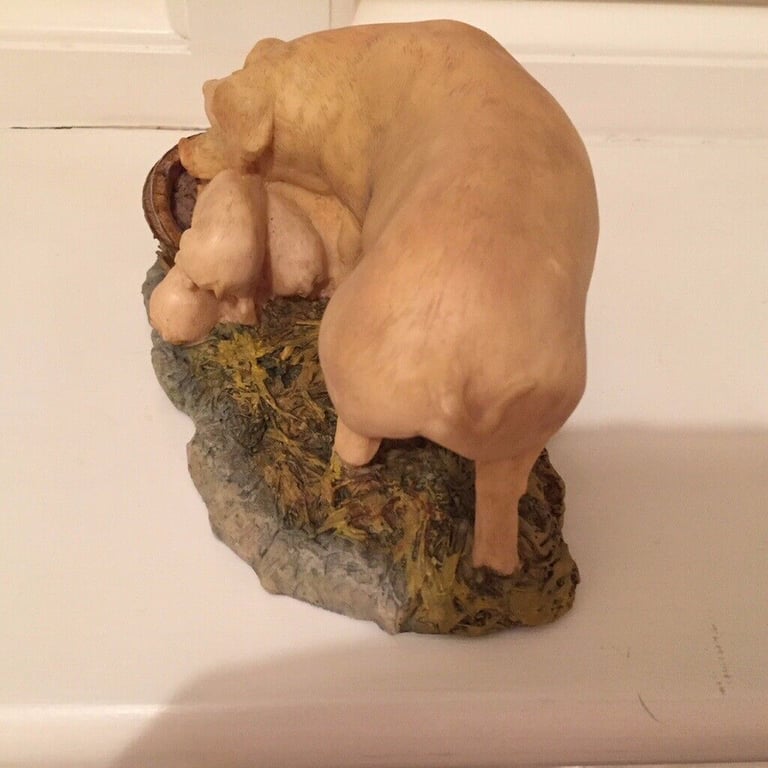 Aynsley pig family ornament