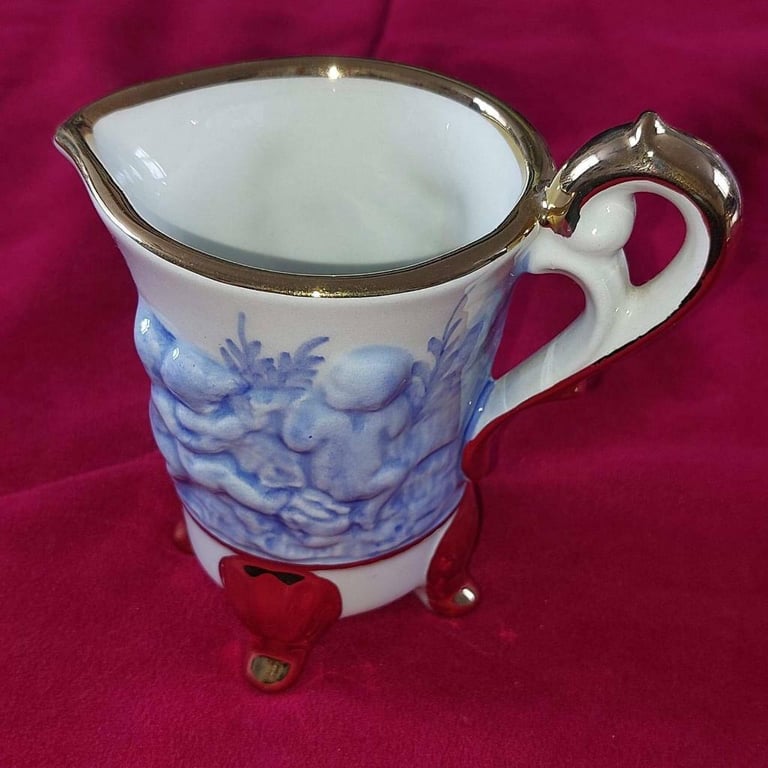 Capodimonti Gold Plated Cherub Tea Set
