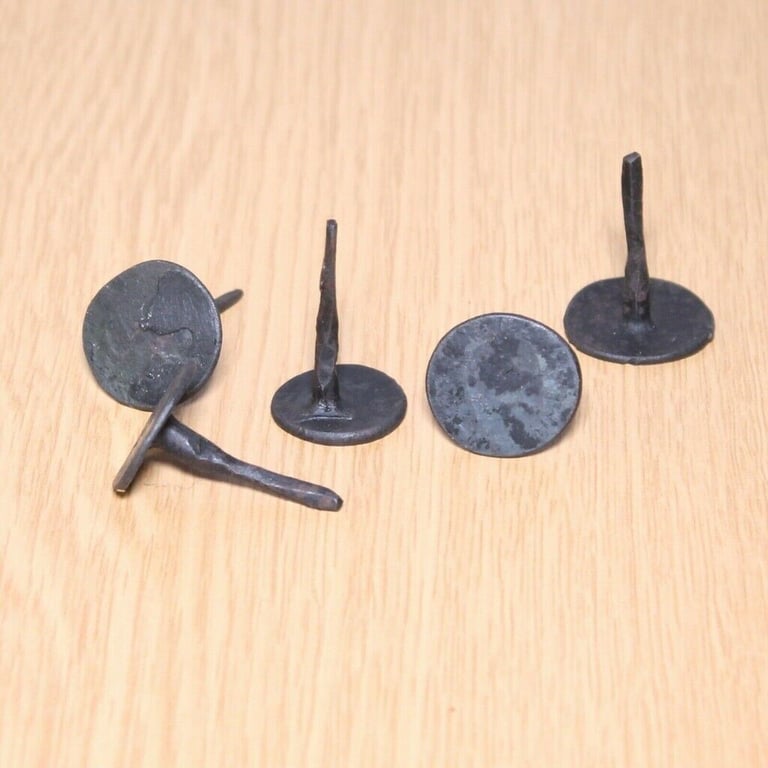 Furniture Studs Hand Made Iron Takart Authentic Vintage Pack of 10