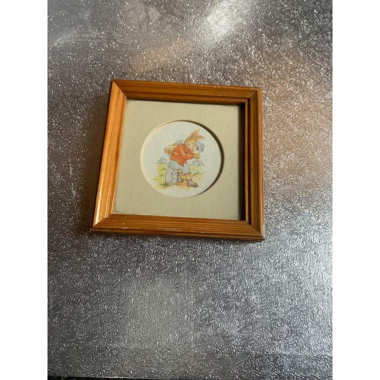 Vintage small picture of rabbit 