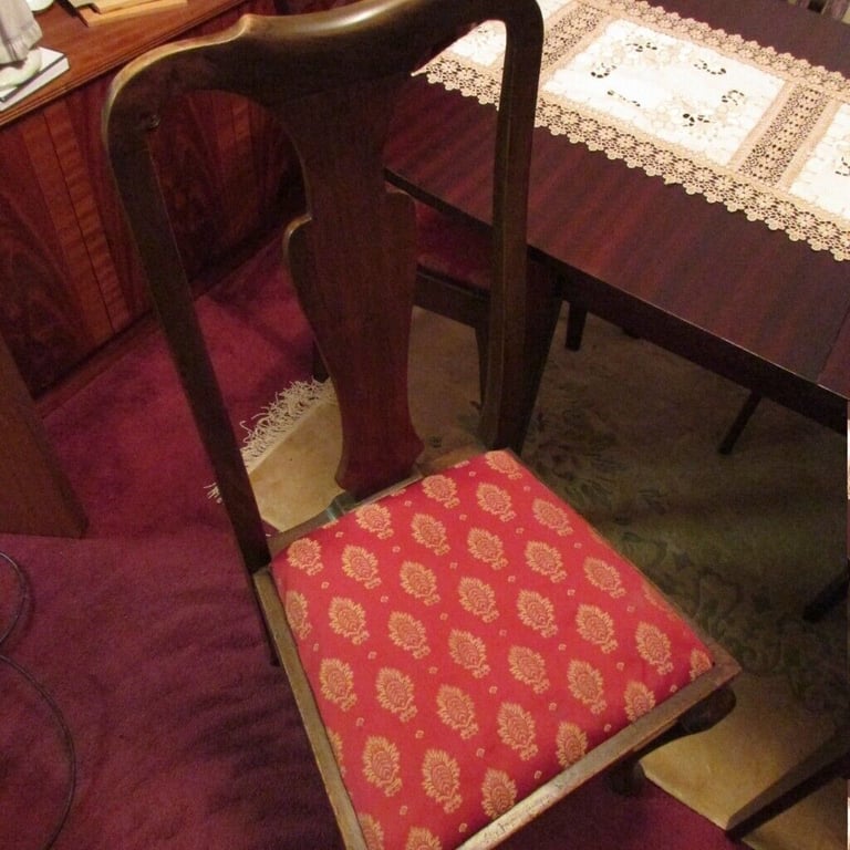Gorgeous Antique Georgian High Backed Wooden Head of Table Chair